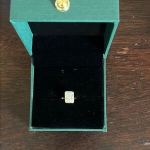 3ct Radiant cut moissanite ring